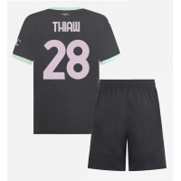 Otroški Nogometni dresi AC Milan Malick Thiaw #28 Tretji 2024-25 Kratek Rokav (+ Kratke hlače)